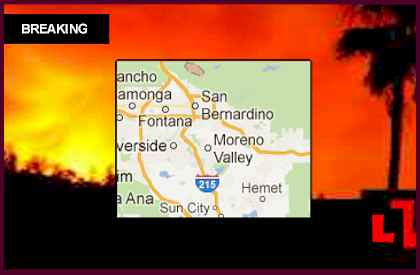 California Panorama Fire