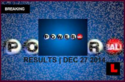 Powerball Winning Numbers December 27 Results Tonight 